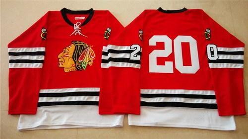 Chicago Blackhawks #20 1960-61 Red Vintage Jersey