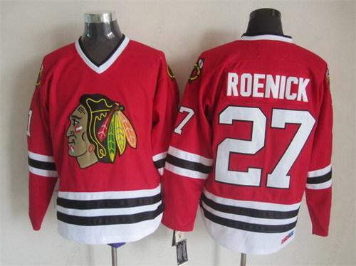 Chicago Blackhawks #27 Jeremy Roenick Red Throwback CCM Jersey