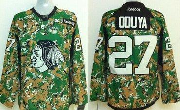 Chicago Blackhawks #27 Johnny Oduya 2014 Camo Jersey