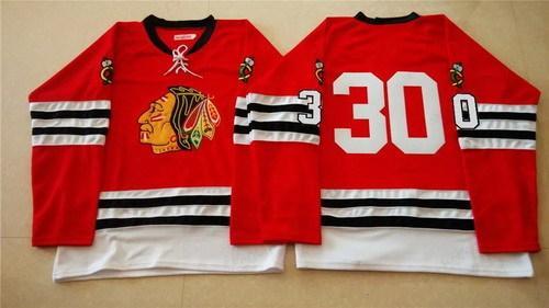 Chicago Blackhawks #30 Ed Belfour 1960-61 Red Vintage Jersey