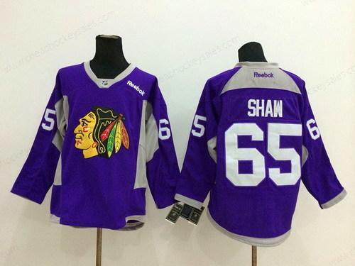 Chicago Blackhawks #65 Andrew Shaw 2014 Training Purple Jersey