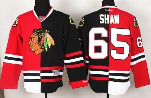 Chicago Blackhawks #65 Andrew Shaw Red #2 Black Two Tone Jersey