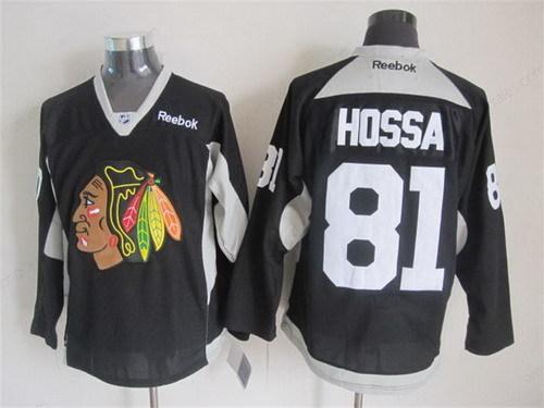 Chicago Blackhawks #81 Marian Hossa 2014 Training Black Jersey