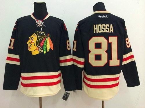 Chicago Blackhawks #81 Marian Hossa 2015 Winter Classic Black Jersey