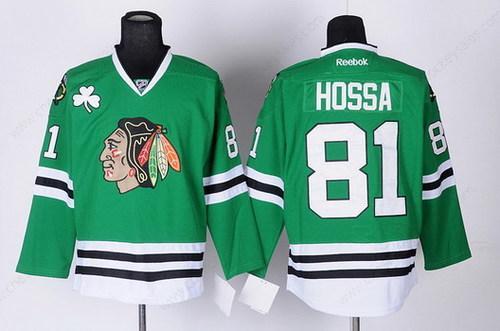 Chicago Blackhawks #81 Marian Hossa Green Jersey