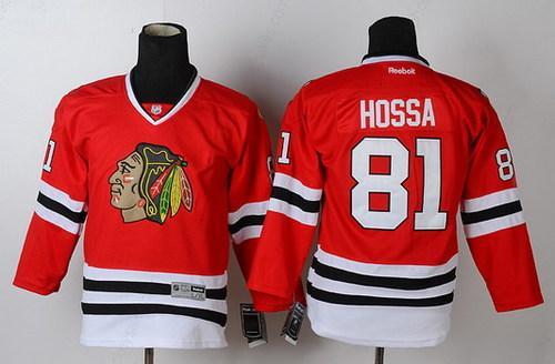 Chicago Blackhawks #81 Marian Hossa Red Kids Jersey