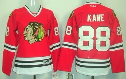 Chicago Blackhawks #88 Patrick Kane Red Women’s Jersey