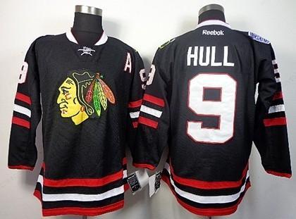 Chicago Blackhawks #9 Bobby Hull 2014 Stadium Series Black Jersey