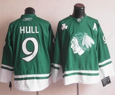 Chicago Blackhawks #9 Bobby Hull St. Patrick’S Day Green Jersey