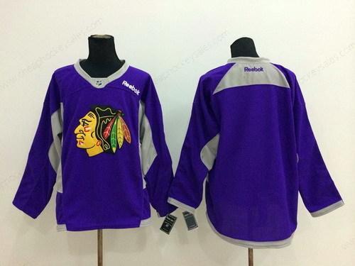 Chicago Blackhawks Blank 2014 Training Purple Jersey