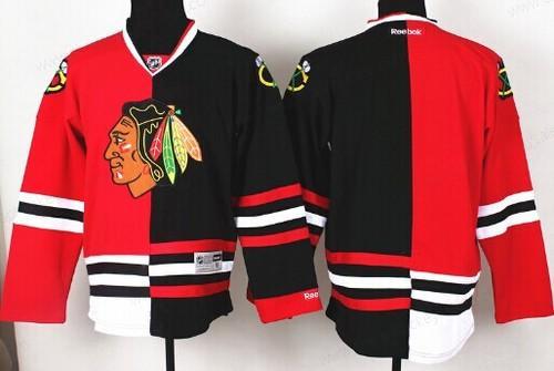 Chicago Blackhawks Blank Red #2 Black Two Tone Jersey