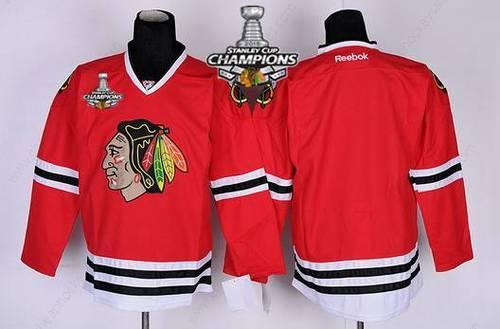 Chicago Blackhawks Blank Red Kids Jersey W#2#2015 Stanley Cup Champion Patch