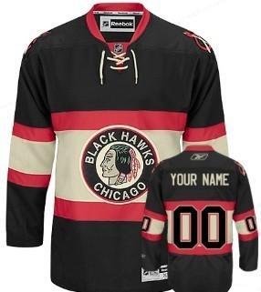 Chicago Blackhawks Men’s Customized Black Third Jersey