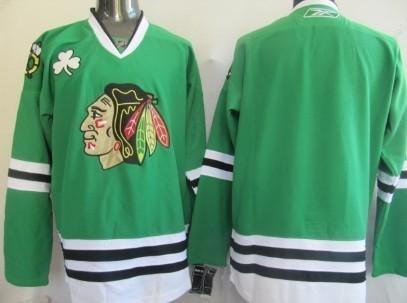 Chicago Blackhawks Men’s Customized Green Jersey