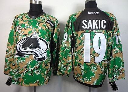 Colorado Avalanche #19 Joe Sakic 2014 Camo Jersey