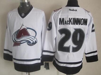 Colorado Avalanche #29 Nathan Mackinnon 2014 White Jersey