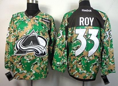 Colorado Avalanche #33 Patrick Roy 2014 Camo Jersey