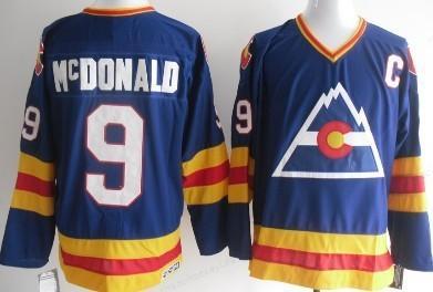 Colorado Avalanche #9 Joey Macdonald Blue Throwback CCM Jersey