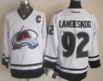 Colorado Avalanche #92 Gabriel Landeskog 2014 White Jersey