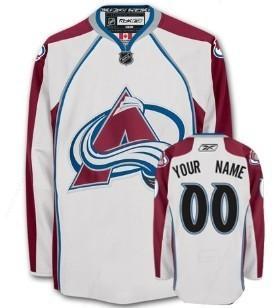 Colorado Avalanche Men’s Customized White Jersey