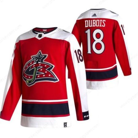 Columbus Blue Jackets #18 Pierre-Luc Dubois Red Men’s Adidas 2020-21 Reverse Retro Alternate NHL Jersey