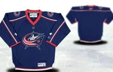 Columbus Blue Jackets Youths Customized Blue Jersey