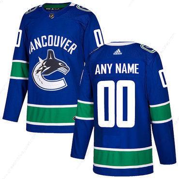 Custom Men’s Adidas Vancouver Canucks Blue Home Authentic Stitched NHL Jersey