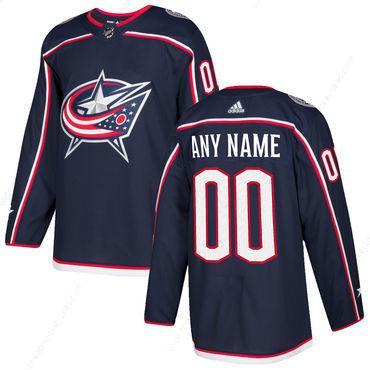 Custom Men’s Columbus Blue Jackets Navy Blue Home Stitched NHL Adidas Hockey Jersey