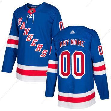 Custom Men’s New York Rangers Royal Blue Home 2017-2018 Adidas Stitched NHL Jersey