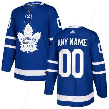 Custom Men’s Toronto Maple Leafs Blue Home Authentic Stitched 2017-2018 Adidas NHL Jersey