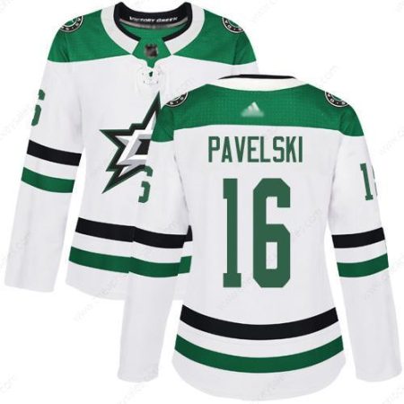 Dallas Stars #16 Joe Pavelski White Road Authentic Women’s Stitched Hockey Jersey