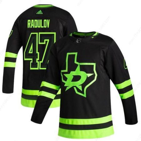 Dallas Stars #47 Alexander Radulov Black Men’s Adidas 2020-21 Reverse Retro Alternate NHL Jersey