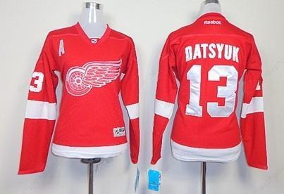 Detroit Red Wings #13 Pavel Datsyuk Red Women’s Jersey