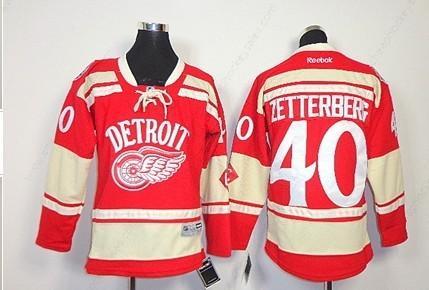 Detroit Red Wings #40 Henrik Zetterberg 2014 Winter Classic Red Jersey