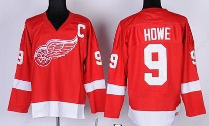 Detroit Red Wings #9 Gordie Howe Red Throwback CCM Kids Jersey