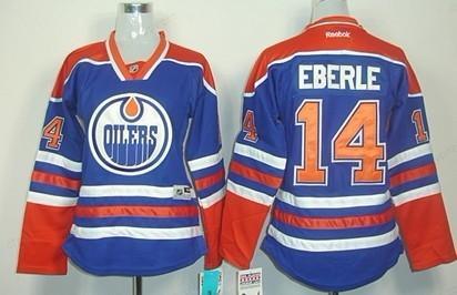 Edmonton Oilers #14 Jordan Eberle Royal Blue Women’s Jersey