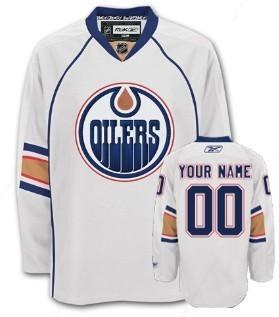 Edmonton Oilers Men’s Customized White Jersey