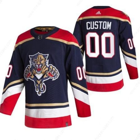 Florida Panthers Custom Black Men’s Adidas 2020-21 Alternate Authentic Player NHL Jersey