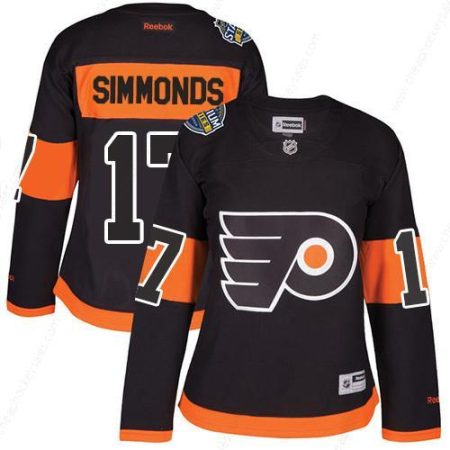 Flyers #17 Wayne Simmonds Black 2017 Stadium Series Women’s Stitched NHL Jersey