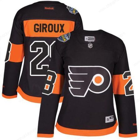 Flyers #28 Claude Giroux Black 2017 Stadium Series Women’s Stitched NHL Jersey