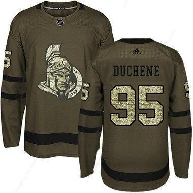 Kid Adidas Senators 95 Matt Duchene Green Salute To Service Stitched NHL Jersey