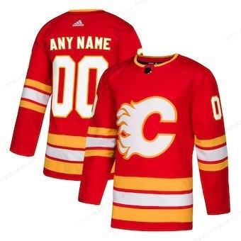 Kids Calgary Flames Adidas Red Alternate Authentic Custom Jersey