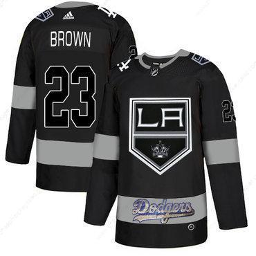 La Kings With Dodgers 23 Dustin Brown Black Adidas Jersey