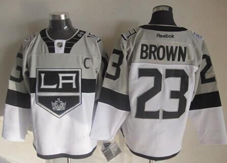 Los Angeles Kings #23 Dustin Brown 2015 Stadium Series Gray#2#White Jersey