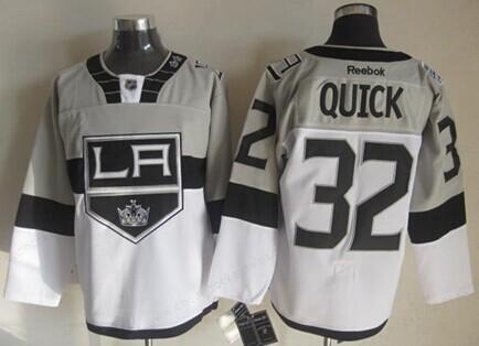 Los Angeles Kings #32 Jonathan Quick 2015 Stadium Series Gray #2 White Jersey