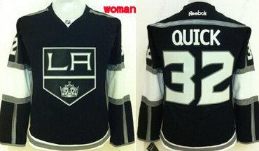 Los Angeles Kings #32 Jonathan Quick Black Women’s Jersey