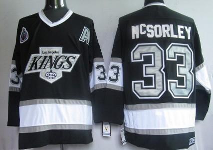 Los Angeles Kings #33 Marty Mcsorley Black Throwback CCM Jersey