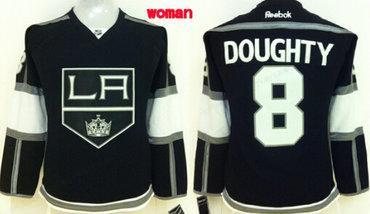 Los Angeles Kings #8 Drew Doughty Black Women’s Jersey