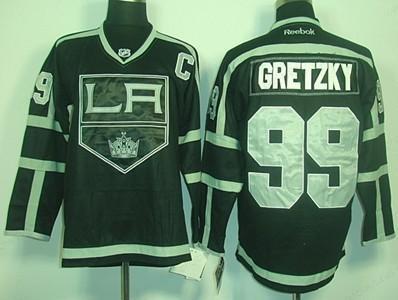 Los Angeles Kings #99 Wayne Gretzky Black Ice Jersey