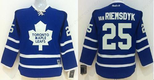 Maple Leafs #25 James Van Riemsdyk Blue Home Stitched Youth NHL Jersey